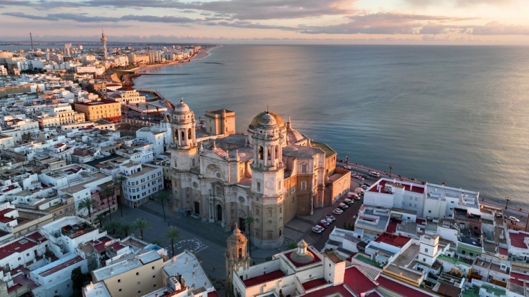 Sonnenuntergang im spanischen Cadiz