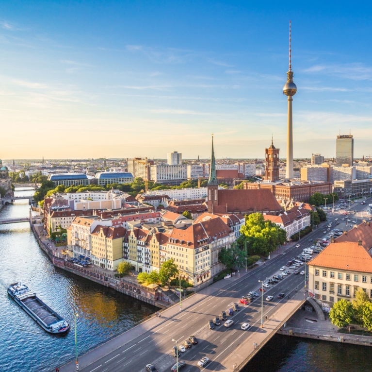 Aerial landscape of Berlin