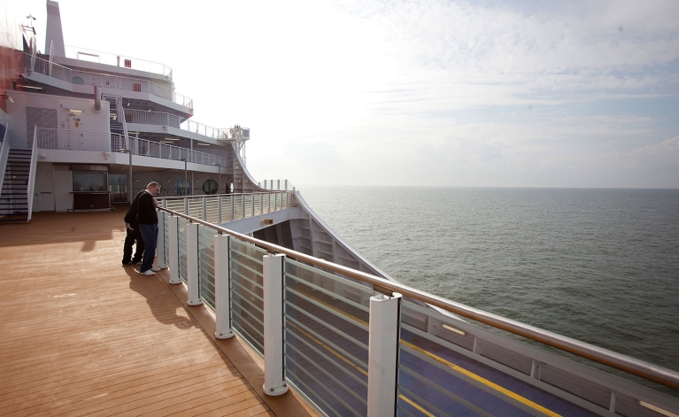 Dek van een veerboot van Stena Line