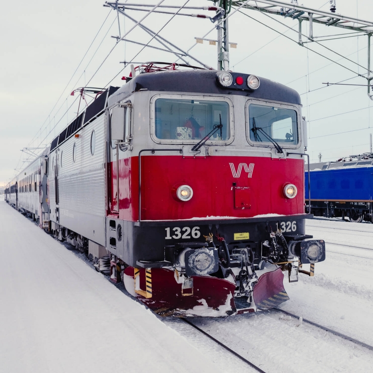 The train locomotive that will take you across the north of Sweden